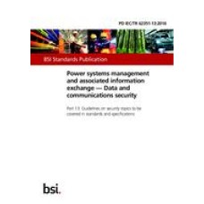 BS PD IEC/TR 62351-13:2016