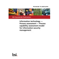 BS PD ISO/IEC TS 33072:2016