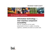 BS PD ISO/IEC TS 20071-25:2017 BS PD ISO/IEC TS 20071-25:2017