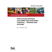 BS PD ISO/TS 15143-3:2016