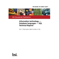 BS PD ISO/IEC TR 19075-7:2017 BS PD ISO/IEC TR 19075-7:2017