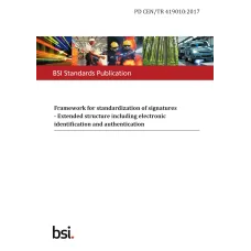 BS PD CEN/TR 419010:2017