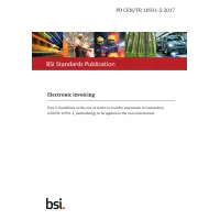 BS PD CEN/TR 16931-5:2017