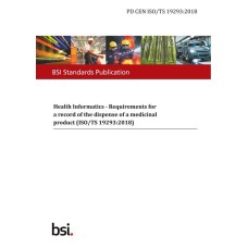 BS PD CEN ISO/TS 19293:2018 BS PD CEN ISO/TS 19293:2018