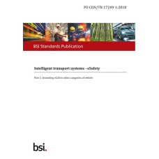 BS PD CEN/TR 17249-1:2018 BS PD CEN/TR 17249-1:2018