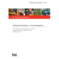 BS PD ISO/IEC TR 20000-7:2019