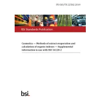 BS PD ISO/TR 22582:2019