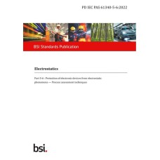 BS PD IEC PAS 61340-5-6:2022 BS PD IEC PAS 61340-5-6:2022