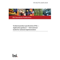 BS PD ISO/TR 23605:2018