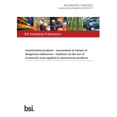 BS PD CEN/TR 17105:2017 BS PD CEN/TR 17105:2017