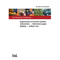 BS PD ISO/TS 21144:2016