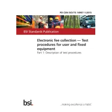 BS PD CEN ISO/TS 14907-1:2015