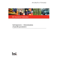 BS PD CEN/TS 17729:2022