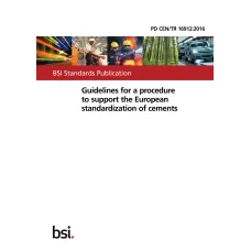 BS PD CEN/TR 16912:2016