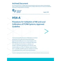 CLSI H54-A (R2018)