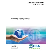 CSA B125.1-11/ASME A112.18.1-11