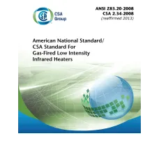 CSA ANSI Z83.20-2008/CSA 2.34-2008 (R2013)