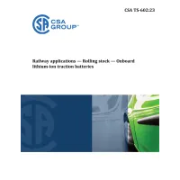 CSA TS-602:23