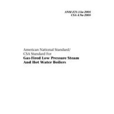 CSA ANSI Z21.13a-2005/CSA 4.9a-2005
