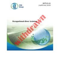CSA Z275.5-13 (R2018)