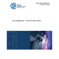 CSA C22.2 NO. 248.10-11 (R2020)