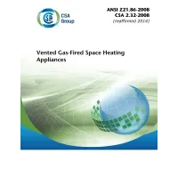 CSA ANSI Z21.86-2008/CSA 2.32-2008 (R2014)
