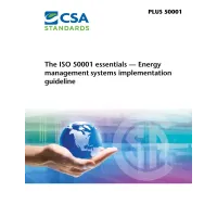 CSA PLUS 50001-2011