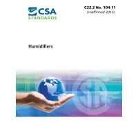 CSA C22.2 NO. 104-11 (R2015)