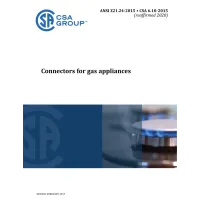 CSA 6.10-2015/ANSI Z21.24-2015 (R2020)
