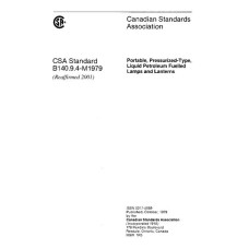 CSA B140.9.4-M1979 (R2006) CSA B140.9.4-M1979 (R2006)