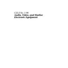 CSA C22.2 NO. 1-98 CSA C22.2 NO. 1-98