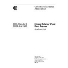 CSA O132.4-M1980 (R1998) CSA O132.4-M1980 (R1998)