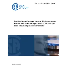 CSA 4.3-2017/ANSI Z21.10.3-2017