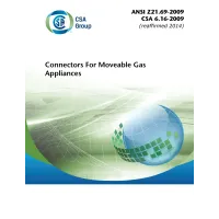 CSA ANSI Z21.69-2009/CSA 6.16-2009 (R2014)