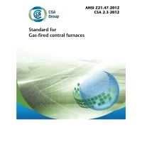 CSA ANSI Z21.47-2012/CSA 2.3-2012