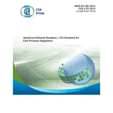 CSA ANSI Z21.80-2011 (R2016)/CSA 6.22-2011 (R2016)