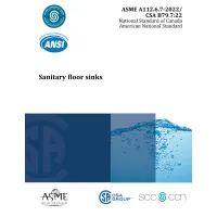CSA B79.7:22/ASME A112.6.7-2022