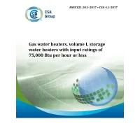 CSA ANSI Z21.10.1-2017/CSA 4.1-2017