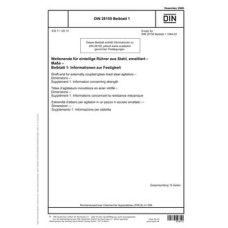 DIN 28159 Supplement 1 DIN 28159 Supplement 1