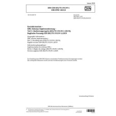 DIN CEN ISO/TS 19139-1 DIN CEN ISO/TS 19139-1