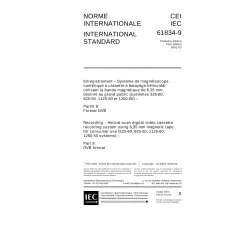 IEC 61834-9 Ed. 1.0 b:2001