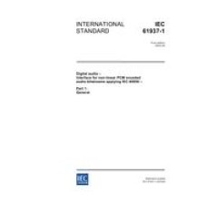 IEC 61937-1 Ed. 1.0 en:2003 IEC 61937-1 Ed. 1.0 en:2003