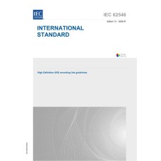 IEC 62546 Ed. 1.0 en:2009 IEC 62546 Ed. 1.0 en:2009