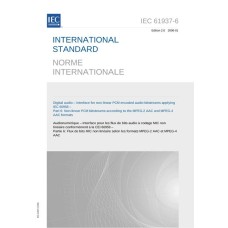 IEC 61937-6 Ed. 2.0 b:2006 IEC 61937-6 Ed. 2.0 b:2006