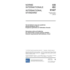 IEC 61427 Ed. 2.0 b:2005 IEC 61427 Ed. 2.0 b:2005