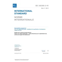 IEC 60300-3-16 Ed. 1.0 b:2008