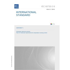 IEC 60730-2-9 Amd.1 Ed. 4.0 en:2018 IEC 60730-2-9 Amd.1 Ed. 4.0 en:2018