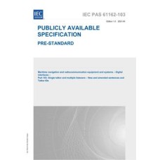 IEC /PAS 61162-103 Ed. 1.0 en:2021 IEC /PAS 61162-103 Ed. 1.0 en:2021
