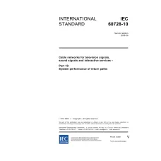 IEC 60728-10 Ed. 2.0 en:2005 IEC 60728-10 Ed. 2.0 en:2005