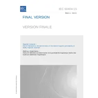 IEC 60404-15 Ed. 1.1 b:2016